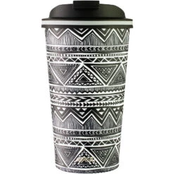 Avanti Go Cup Reusable Coffee Cup 410ml (12oz) - Tribal
