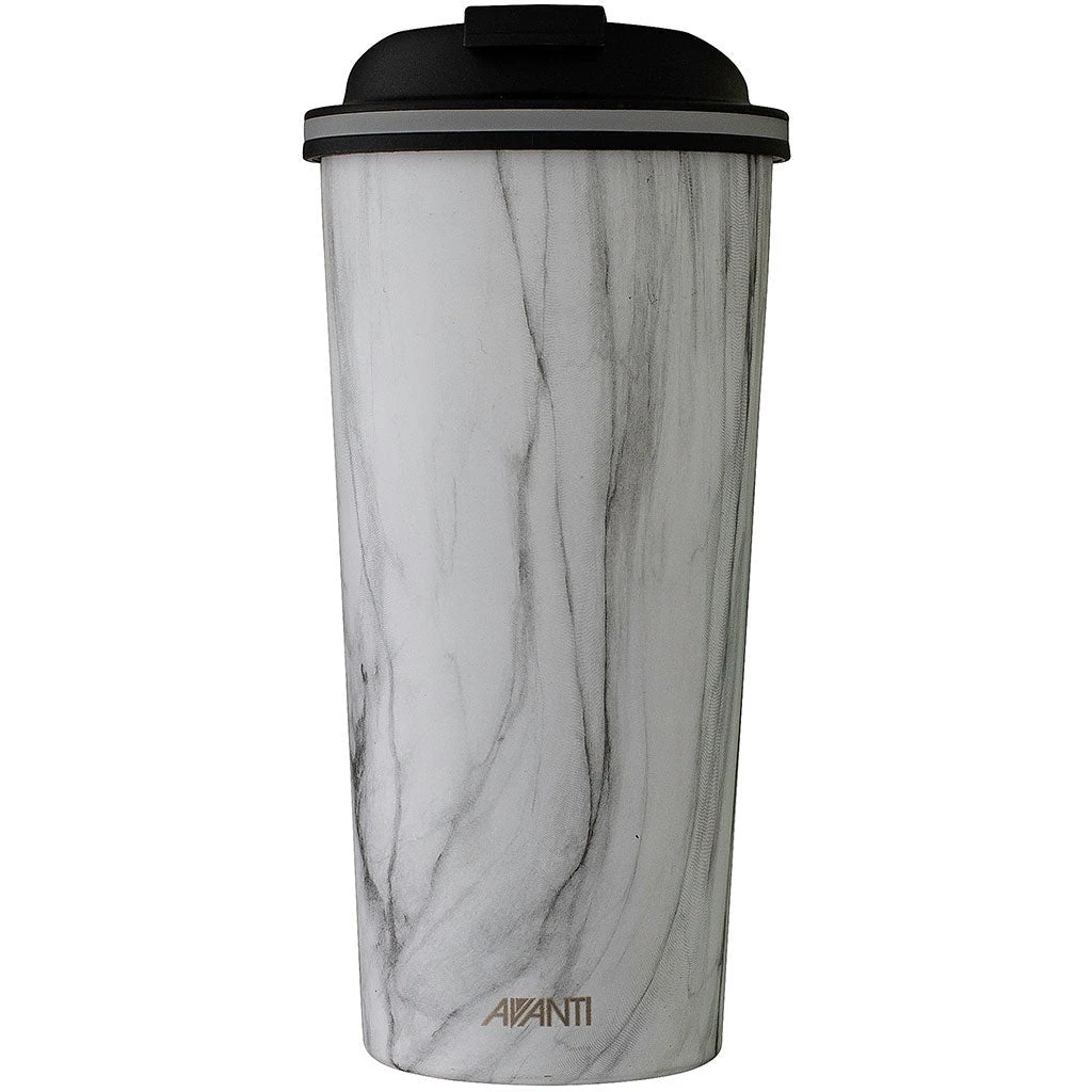 Avanti Go Cup Reusable Coffee Cup 473ml - White Marble 3 Avanti Go Cup Reusable Coffee Cup 473ml - White Marble