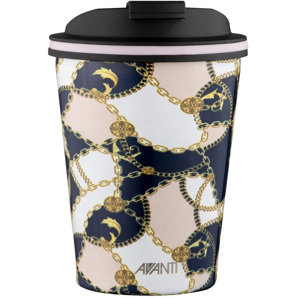 Avanti Go Cup 280ml 8oz Baroque Navy And Pink 3 Avanti Go Cup 280ml 8oz Baroque Navy And Pink