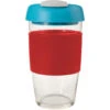 Avanti Glass Gocup Reusable Coffee Cup 473ml - Red/aqua/grey -Maxwell & Williams shop 13848 1024x1024