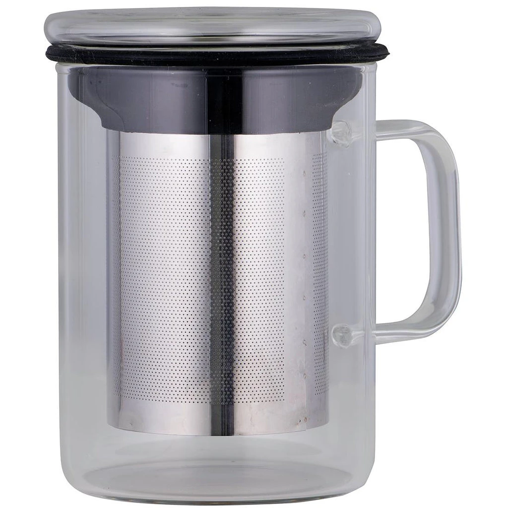 Avanti Tea Mug With Infuser Black 350ml Borosilicate 3 Avanti Tea Mug With Infuser Black 350ml Borosilicate