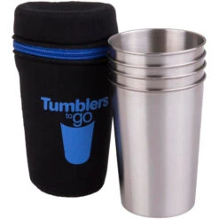D.Line S/S Tumblers To Go 350ml Set 4 With Case