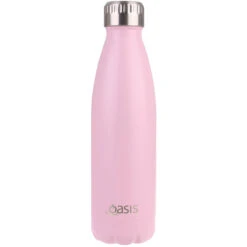 Oasis Drink Bottle 500ml Stainless Steel Double Wall Insulated - Matte Carnation