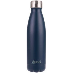 Oasis Drink Bottle 500ml Stainless Steel Double Wall Insulated - Matte Navy