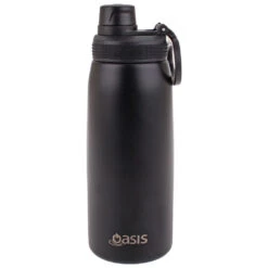 Oasis Insulated Sports Bottle Screw Cap 780ml Black