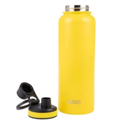 Oasis Insulated Challenger Bottle With Screw Cap 1.1L Neon Yellow -Maxwell & Williams shop 8896 2NYW b 1024x1024