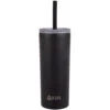 Oasis Super Sipper Insulated Tumbler With Silicone Straw 600ml Black -Maxwell & Williams shop 8921BK 1024x1024