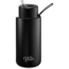Frank Green 34oz Reusable Bottle - Straw Lid - Midnight (Black) -Maxwell & Williams shop 9BLR4S8 FrankGreenUltimateCeramicReusableDrinkBottlewithStraw34oz Black 1024x1024