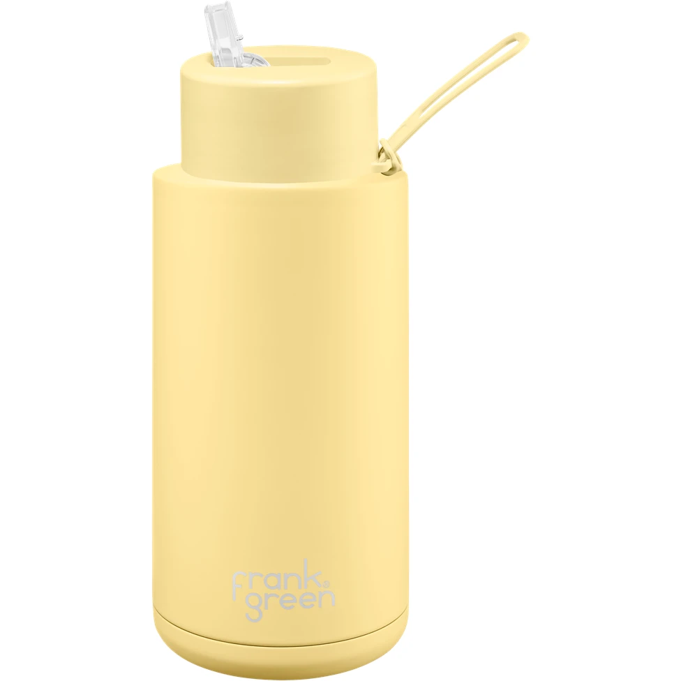 Frank Green 34oz Reusable Bottle - Straw Lid - Buttermilk 3 Frank Green 34oz Reusable Bottle - Straw Lid - Buttermilk