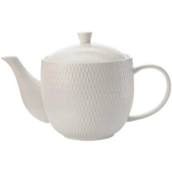 Maxwell And Williams White Basics Diamonds Teapot 800ml
