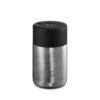 Frank Green 10oz Reusable Cup - Brushed Steel -Maxwell & Williams shop Frank Green Bottles Coffee Cups Drinkware Gifts Matchbox 10ozBrushedSteel blackpushuttonlid 1024x1024